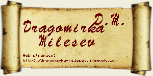 Dragomirka Milešev vizit kartica